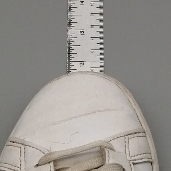 Adidas Womens Sneaker White Pink Trim Lace Up Walking Shoe Round Toe Low Top 8.5 - Picture 6 of 11